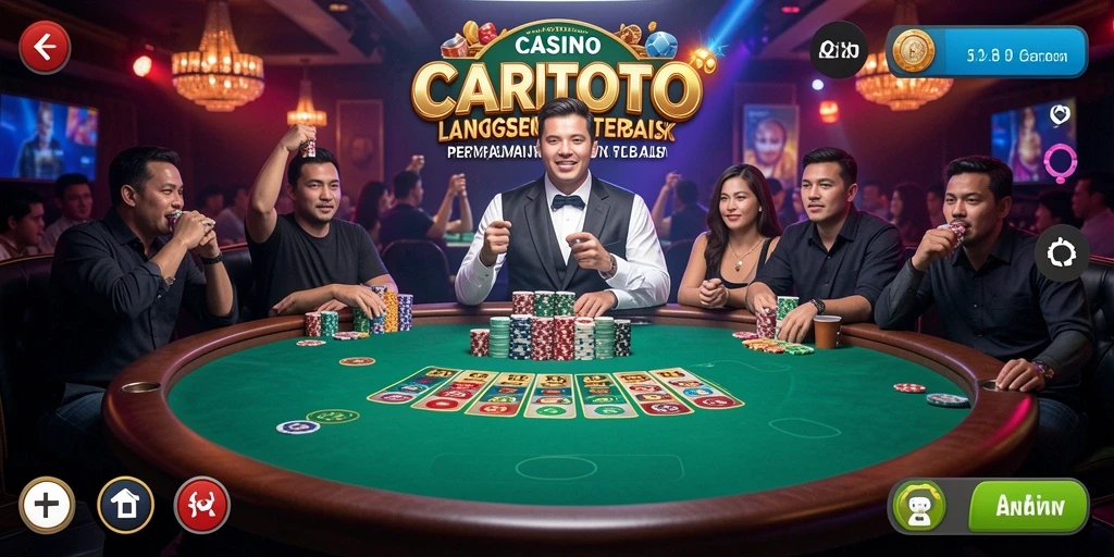 Tampilan gameplay Live Casino CERITOTO yang seru dan interaktif.