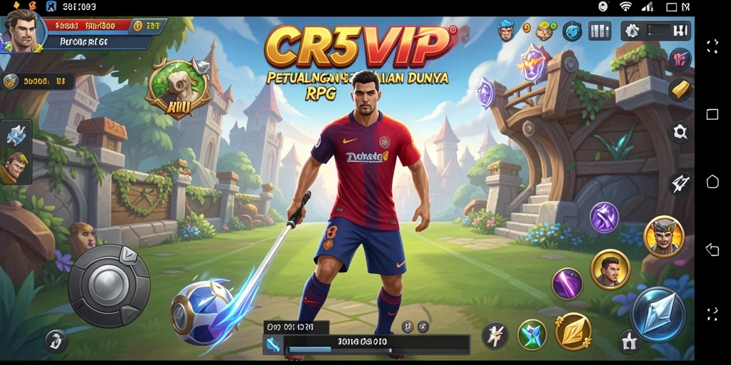 Tampilan gameplay RPG yang seru dan mendebarkan di CR7VIP.