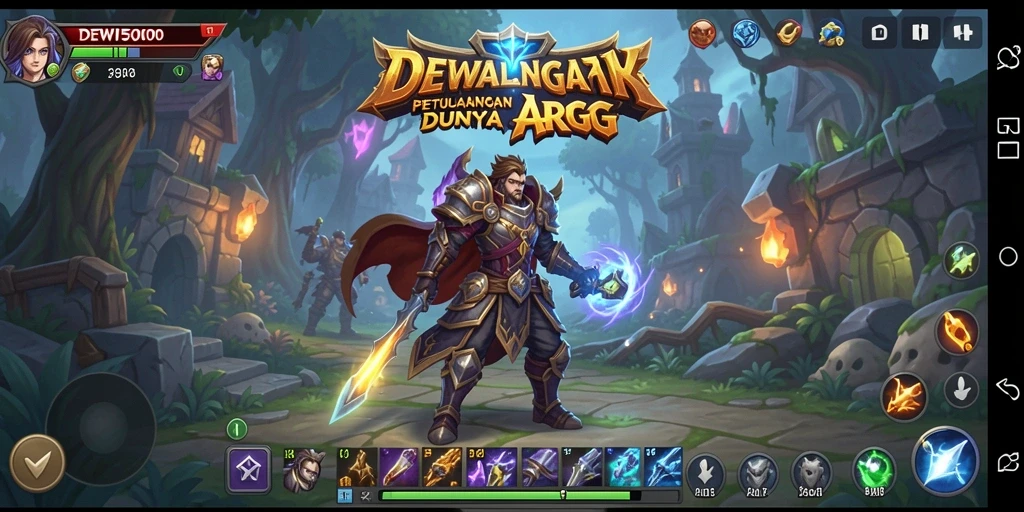 Tampilan gameplay DEWI5000 yang menakjubkan dan penuh aksi.