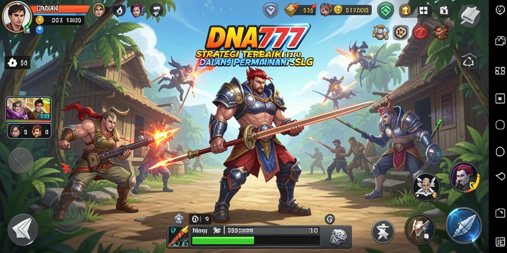 Tangkapan layar utama menunjukkan strategi dalam gameplay SLG.