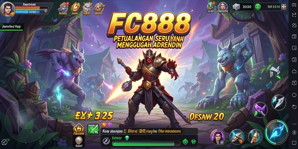 Tangkapan layar gameplay FC888 yang menampilkan aksi petualangan yang mendebarkan.