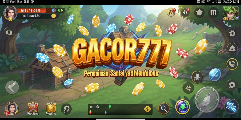 Tampilan gameplay seru GACOR777 yang penuh warna.