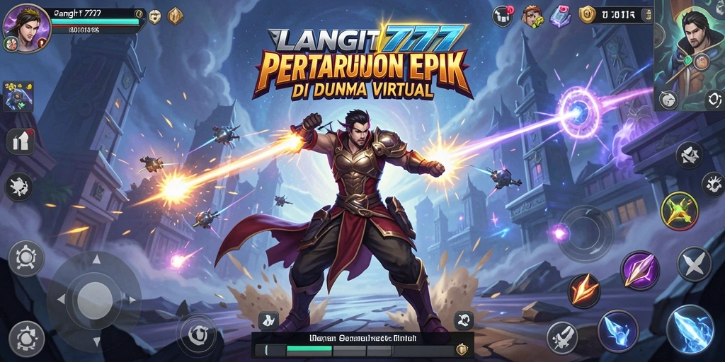 Screenshot LANGIT777 menampilkan aksi pertarungan yang mendebarkan dan grafis yang luar biasa.