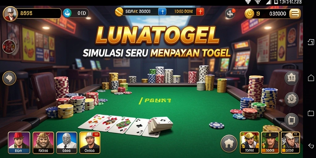 Screenshot LUNATOGEL menampilkan gameplay togel yang menarik.
