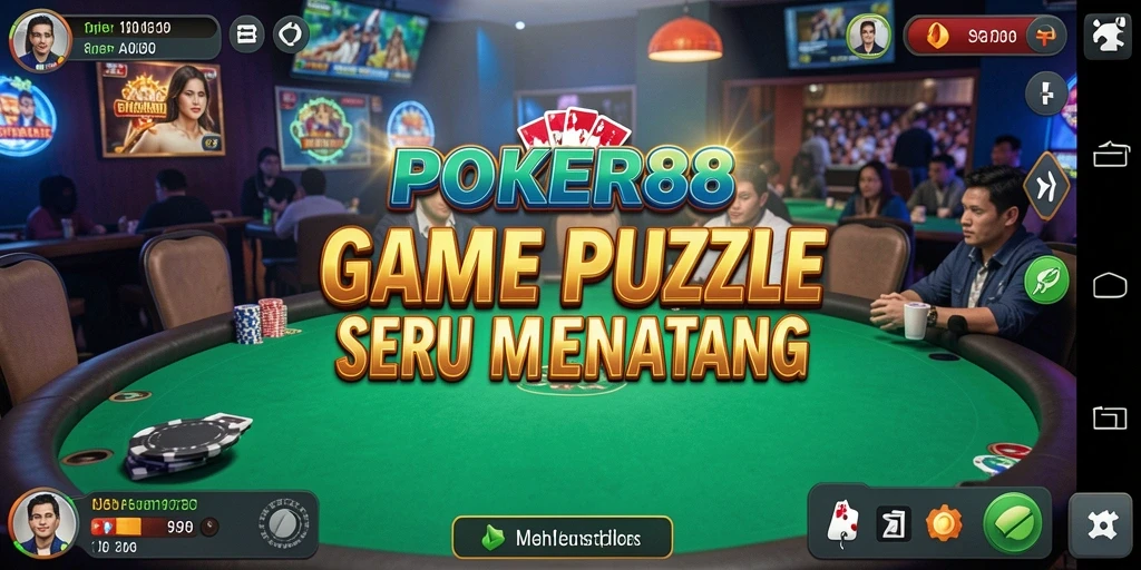 Screenshot menampilkan gameplay menantang dari POKER88.