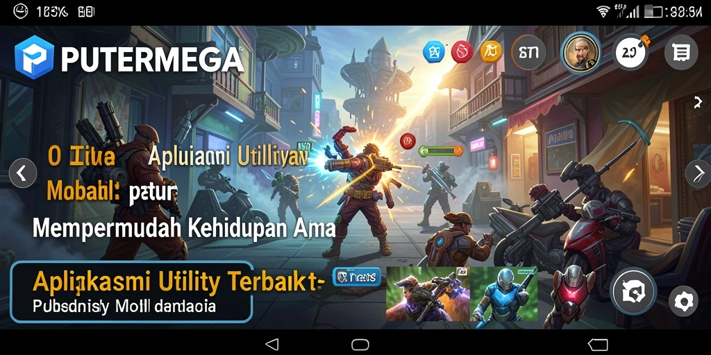 Tampilan aplikasi PUTERMEGA dengan fitur-fitur Utility yang memudahkan pengguna.
