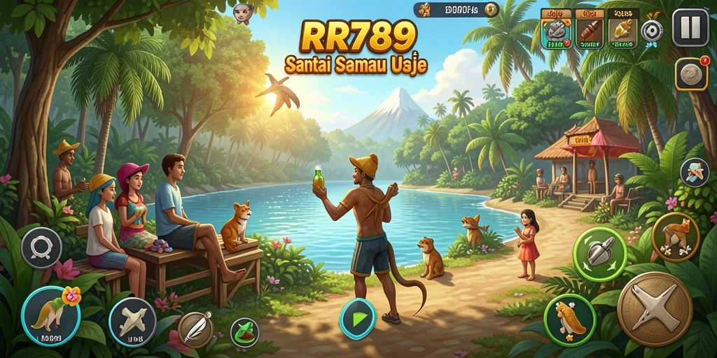 Tampilan gameplay seru dari RR789 yang penuh warna dan interaktif.
