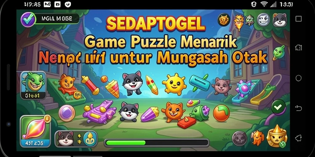 Screenshot utama SEDAPTOGEL menampilkan permainan Puzzle yang menantang.