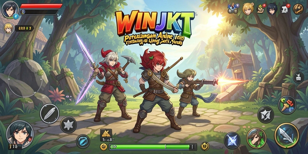 Tampilan gameplay seru dengan karakter Anime yang menarik.